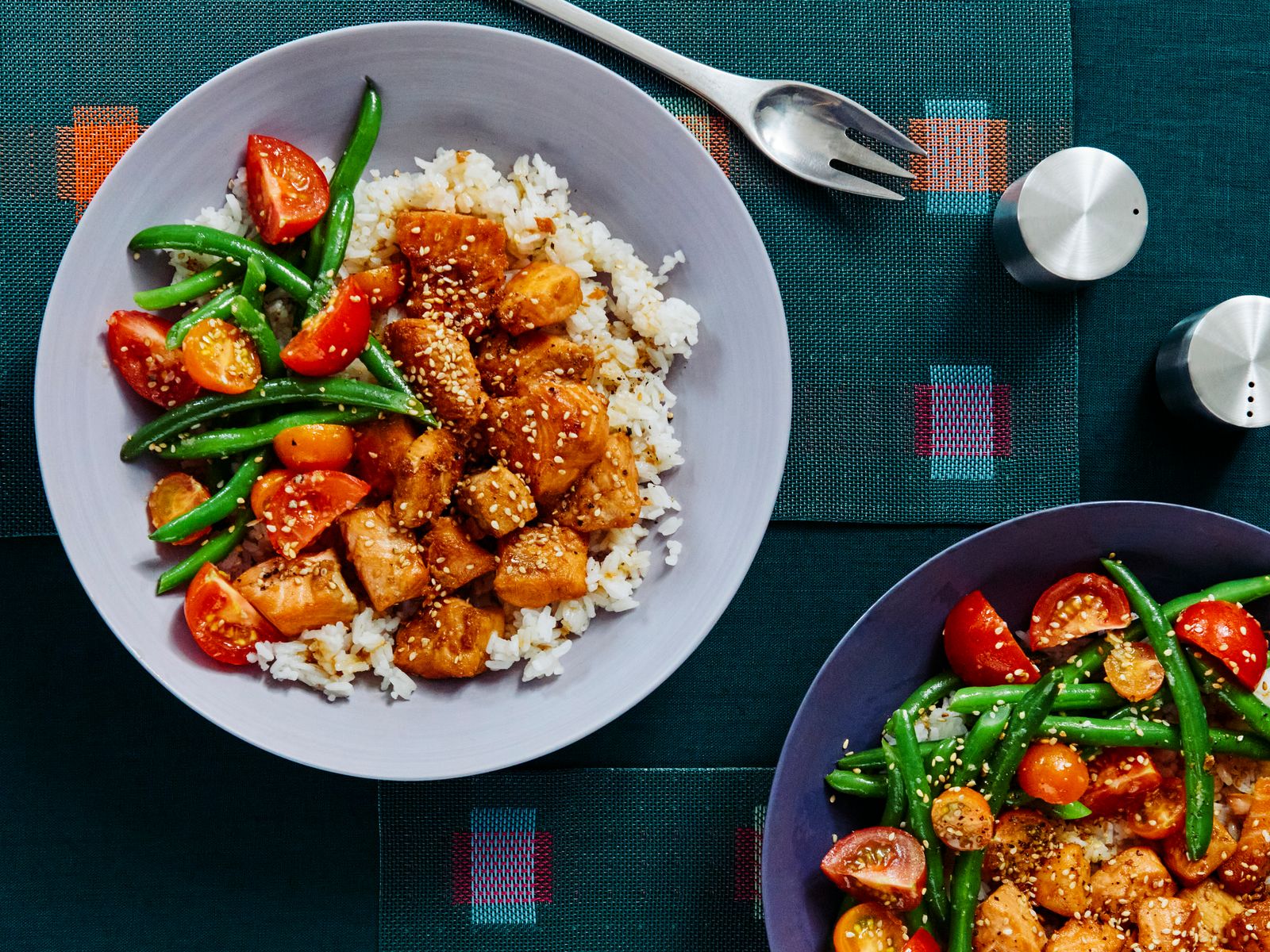Soy-Glazed Salmon Bowls