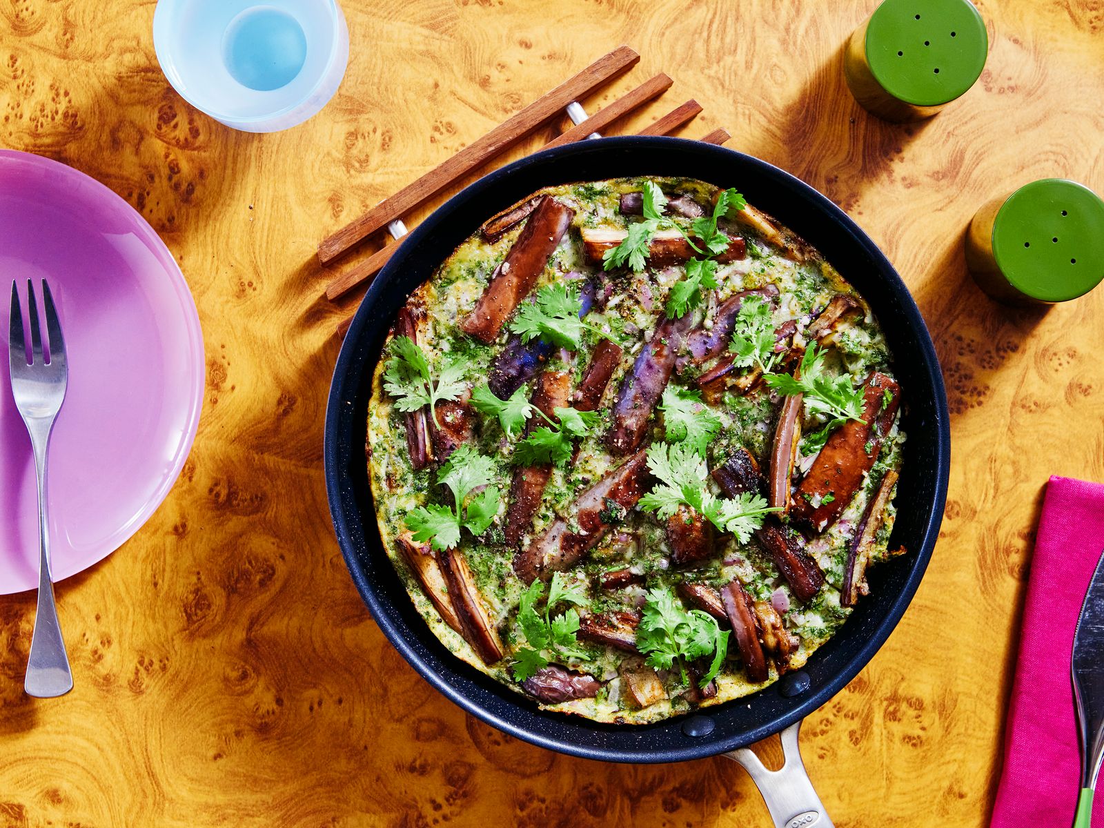 Spicy Eggplant Frittata