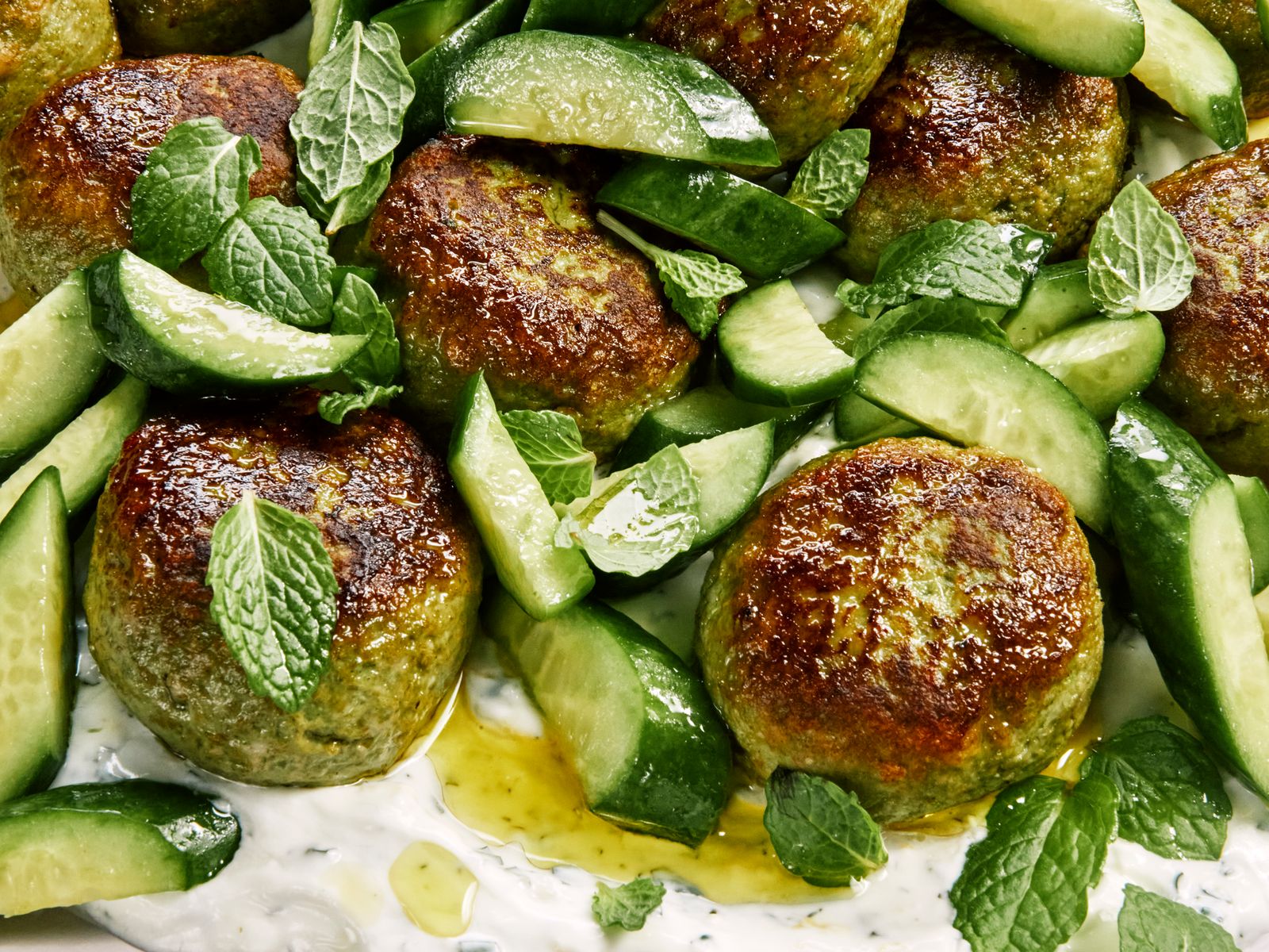 Minty Chicken Meatballs