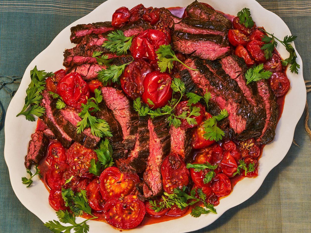 Steak With Cherry Tomato Chutney